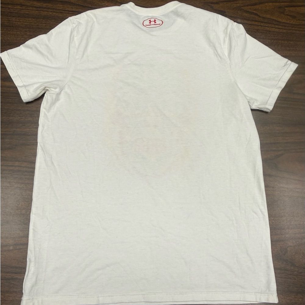 Under Armour White Tee with Colorful Skull Design Size Medium Men’s - Picture 7 of 8